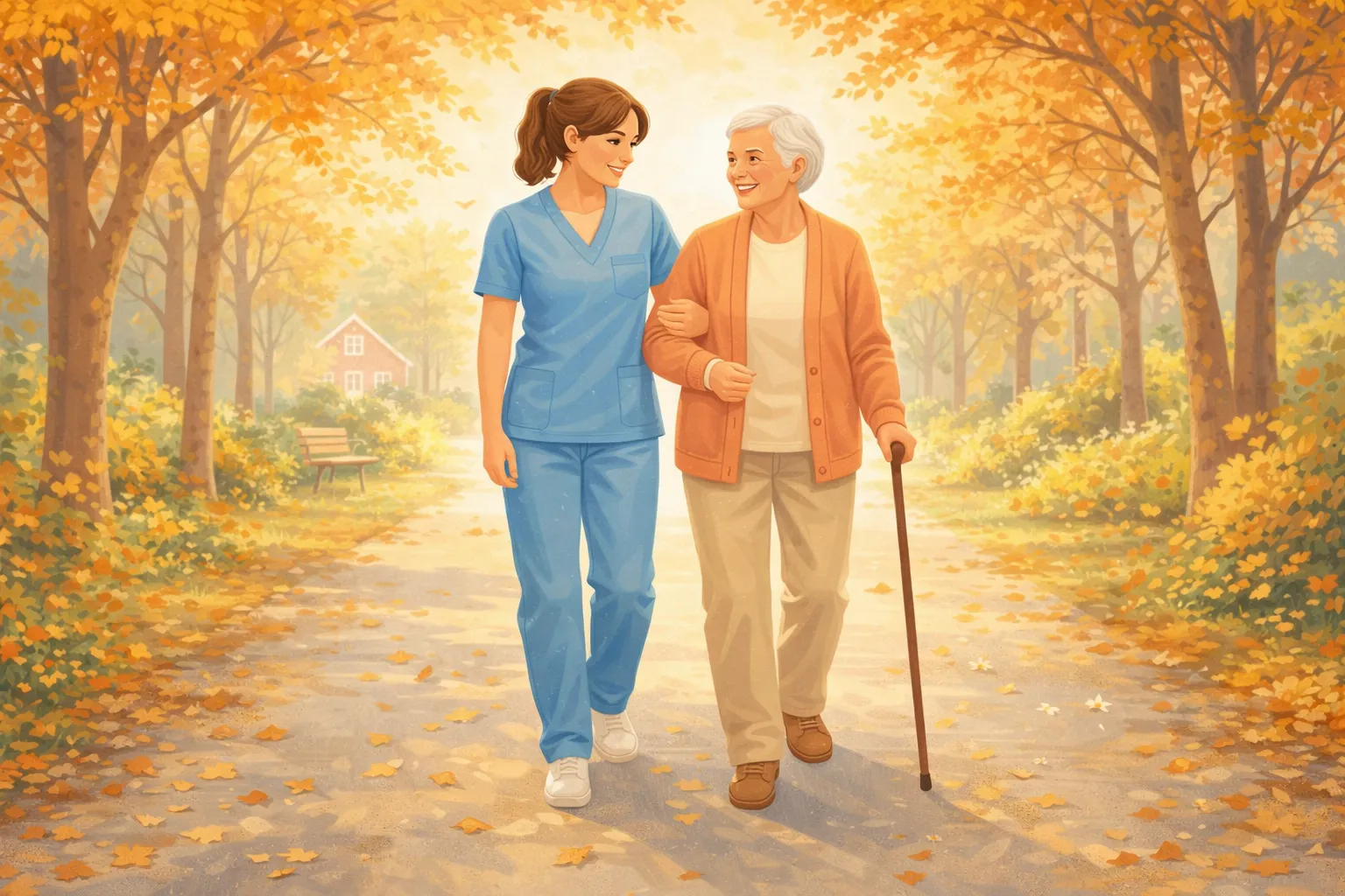 Promenad med ledsagare